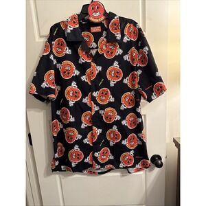 BORN FLY Men's Shirt Size 2XL Mr Fly Guy Short Sleeve Black NWT